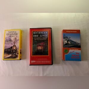 NGV Love Those Trains, The Wabash Railroad, & Michigan Lines VHS Tapes (3) Total